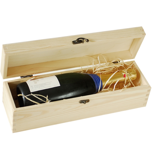 Wooden box with sliding lid for 1 bottle - Kopie