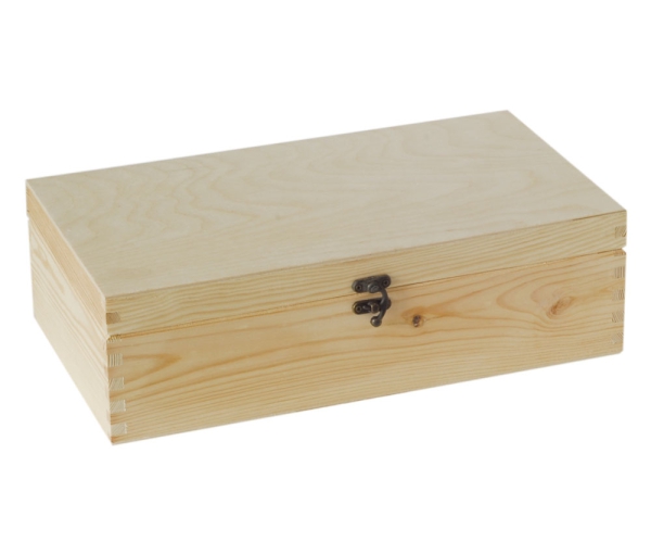 Wooden box for 2 bottles