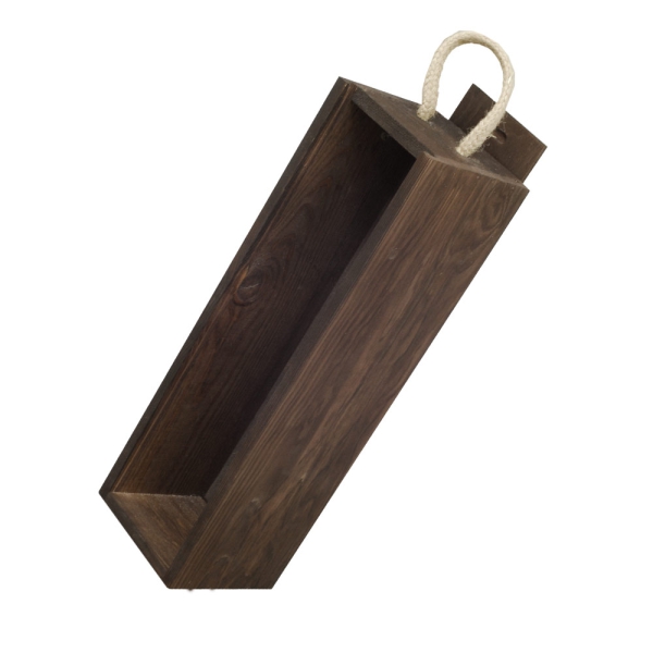 Wooden box with sliding lid for 1 bottle red - Kopie - Kopie