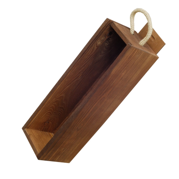 Wooden box with sliding lid for 1 bottle red - Kopie - Kopie - Kopie - Kopie