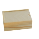 Wooden box with sliding lid for 1 Bocksbeutel-bottle